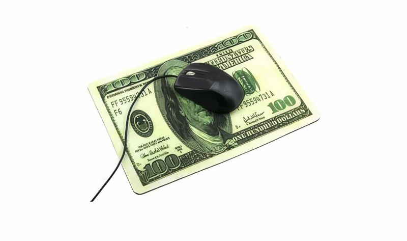 100 Dolar Desenli Mouse Pad - Thumbnail
