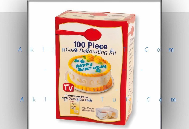 100 Parça Pasta Süsleme Seti Cake Decoratıng Kıt - Thumbnail