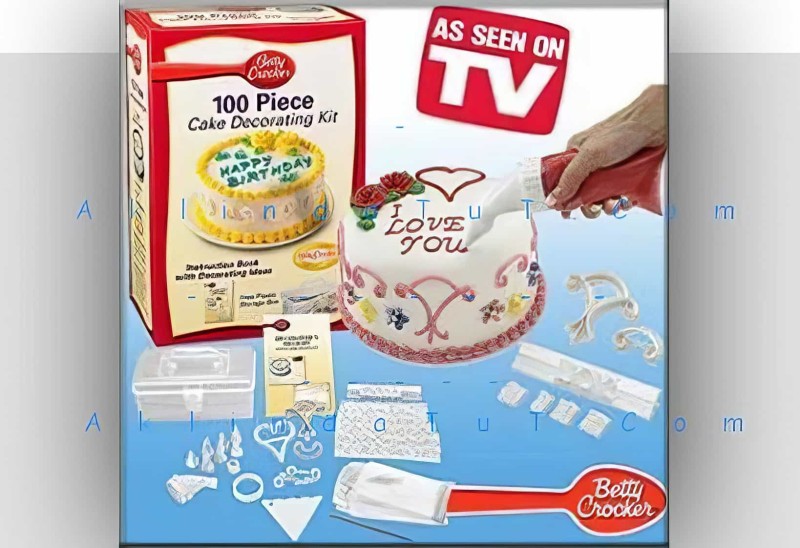 100 Parça Pasta Süsleme Seti Cake Decoratıng Kıt - Thumbnail