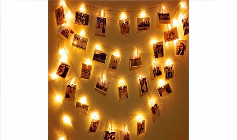 20 Ledli Günışığı Işıklı Fotoğraf Mandalları 3 Metre - Thumbnail