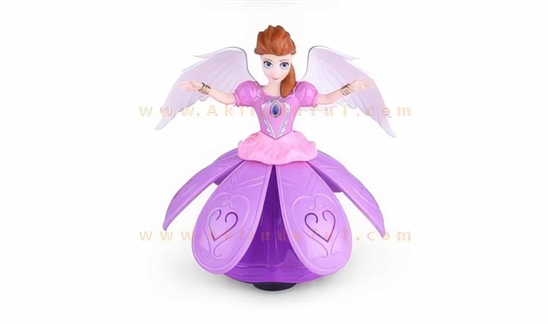 Angel Girl Sesli Işıklı Dans Eden Şarkı Söyleyen Etekleri Açılıp Kapanan Melek Prenses Oyuncak - Thumbnail