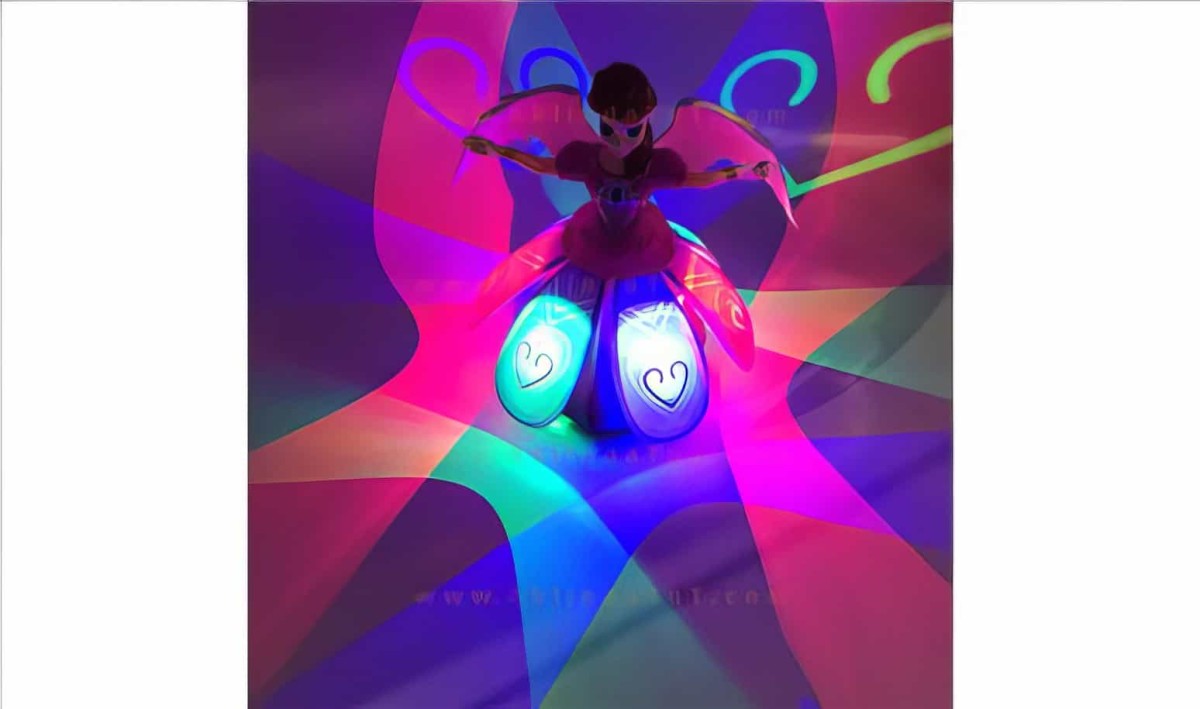 Angel Girl Sesli Işıklı Dans Eden Şarkı Söyleyen Etekleri Açılıp Kapanan Melek Prenses Oyuncak