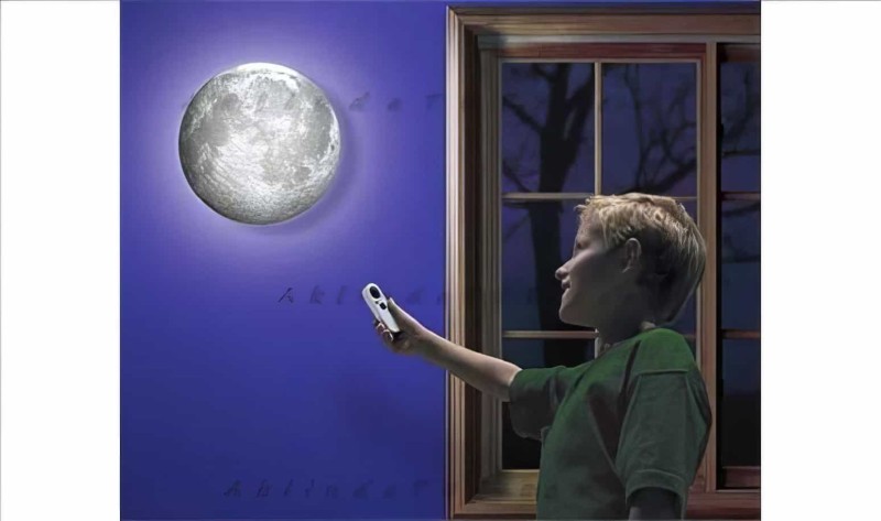Ay Şeklinde Gece Lambası (4 Evre) - Odamdaki Ay Işığı Gece Lambası - Thumbnail
