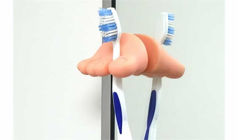 Ayak Şeklinde Diş Fırcası Tutacağı - Thumbnail