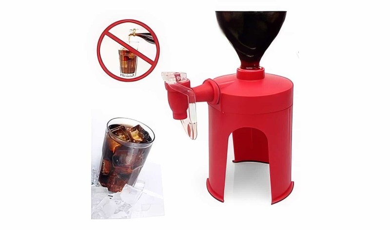 Ayaklı Pet Şişe İçecek Sebili - Mini Coke Dispenser - Thumbnail