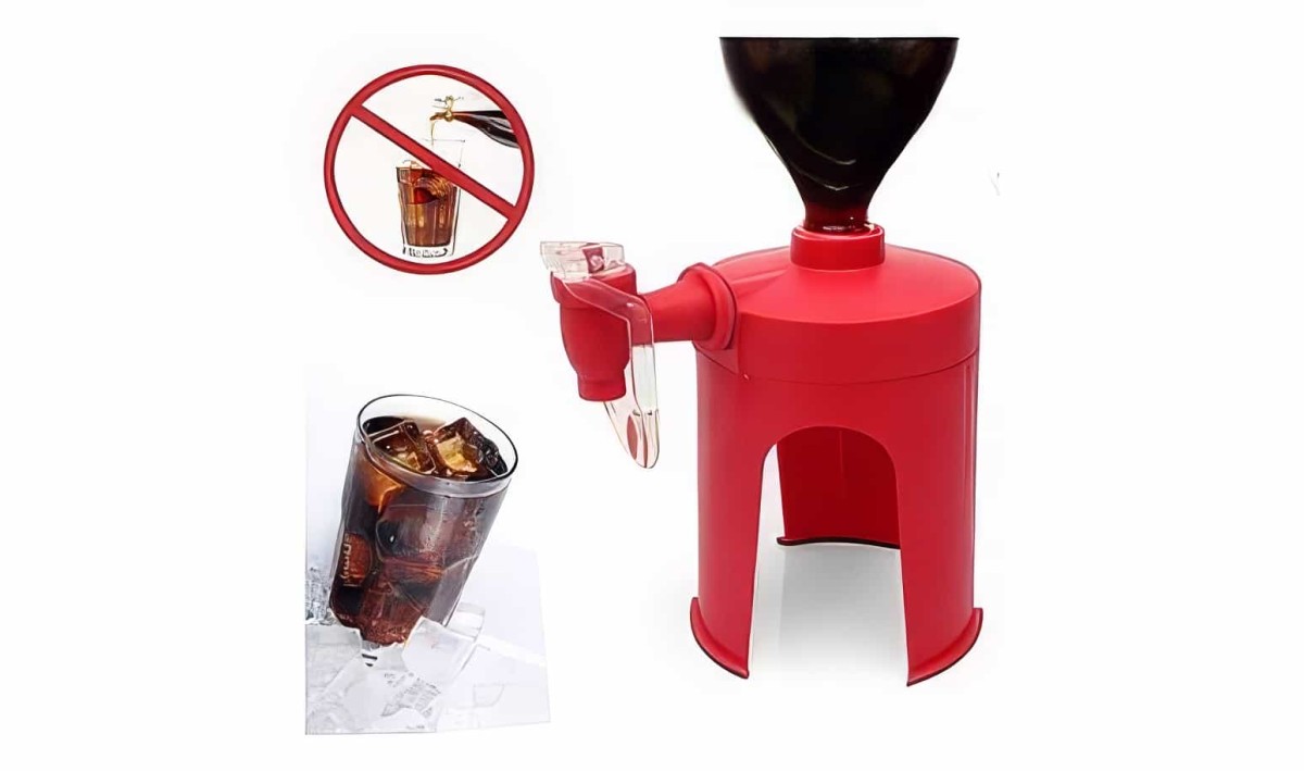 Ayaklı Pet Şişe İçecek Sebili - Mini Coke Dispenser