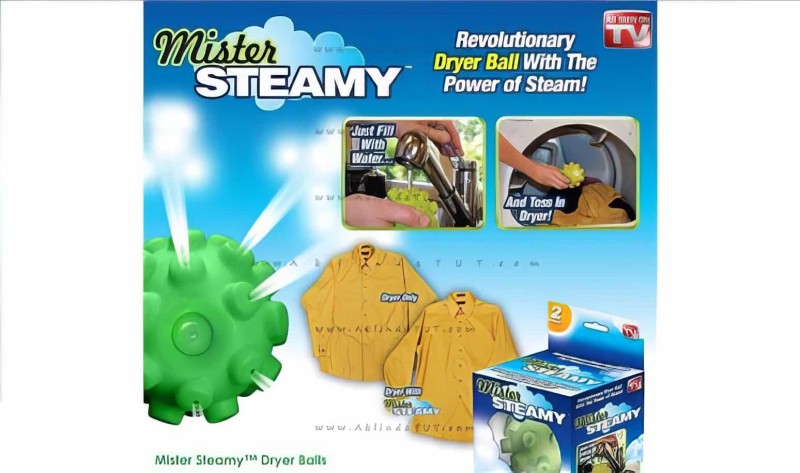 Buharlı Çamaşır Kurutma Topları Mister Steamy Buhar Topu 2 'li - Thumbnail