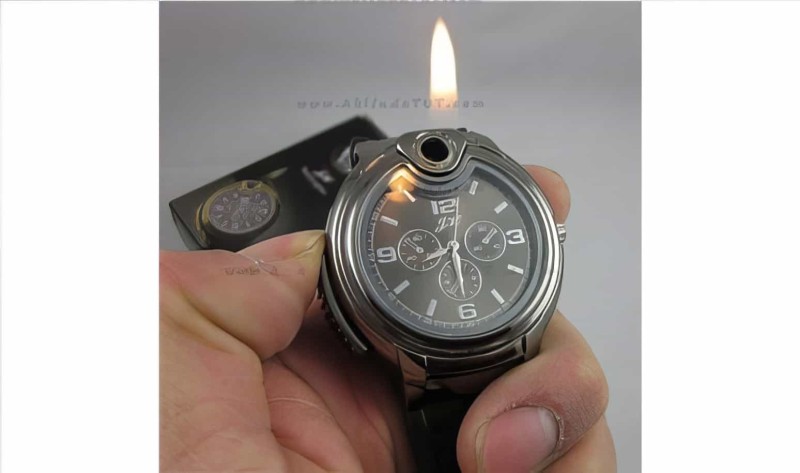 Çakmaklı Kol Saati Wrist Watch Lighter (orjinal) - Thumbnail