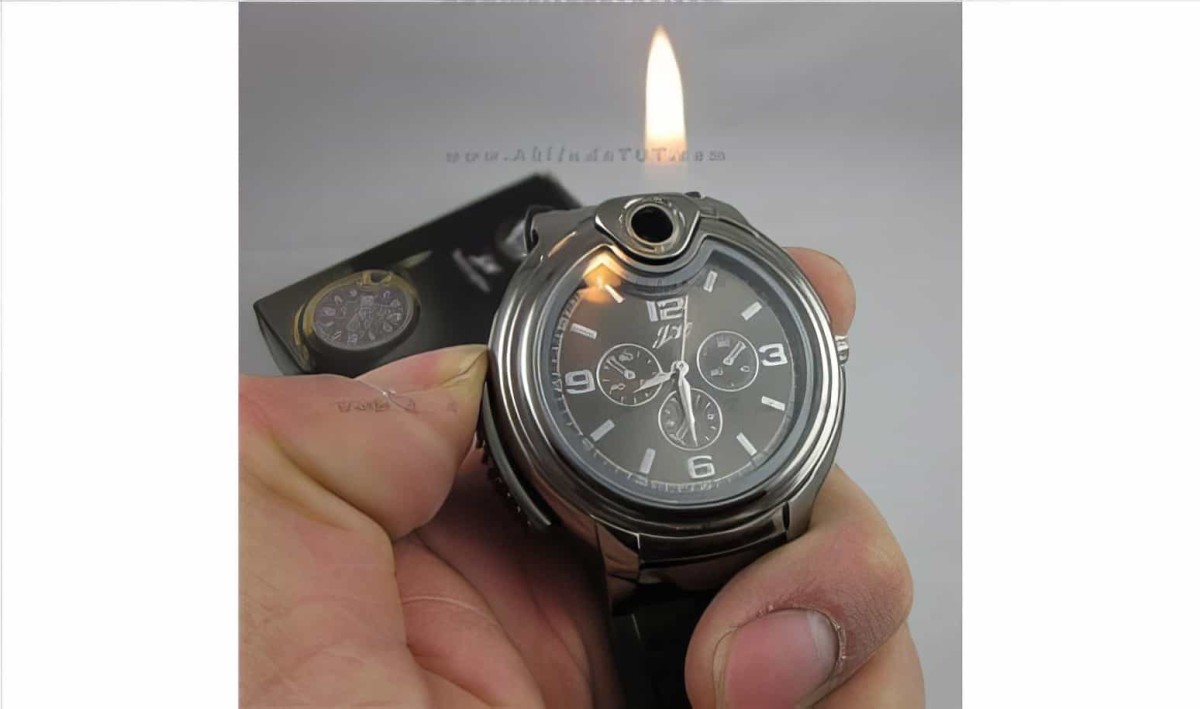 Çakmaklı Kol Saati Wrist Watch Lighter (orjinal)