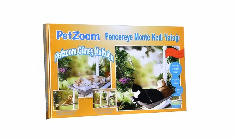 Cama Asılan Kedi Pencere Yatağı Petzoom (özel Güçlü Vantuzlu Model) - Thumbnail