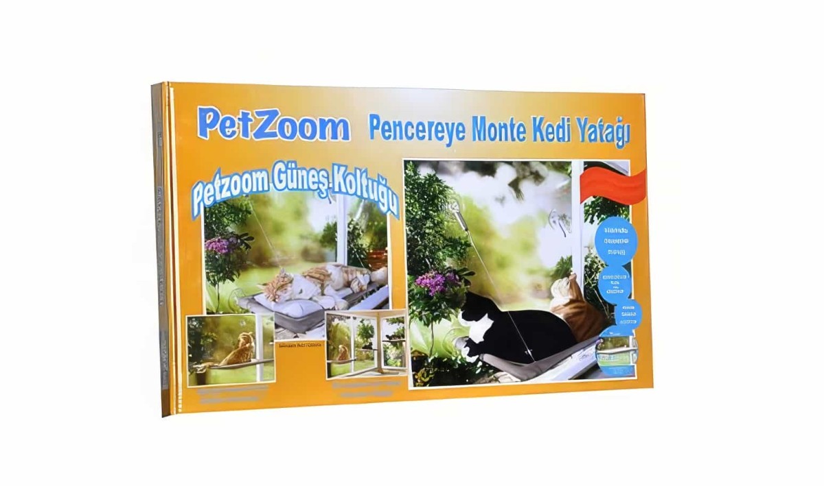 Cama Asılan Kedi Pencere Yatağı Petzoom (özel Güçlü Vantuzlu Model)