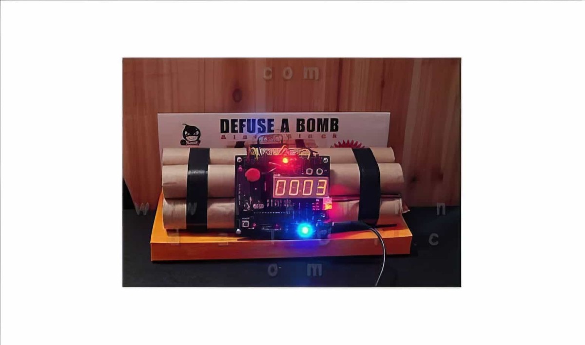 Dinamit Çalar Saat - Defuse A Bomb Alarm Clock - Orjinal