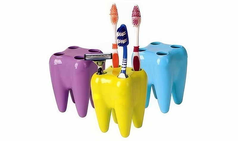 Diş Şeklinde Diş Fırçalık Toothbrush Holder - Thumbnail