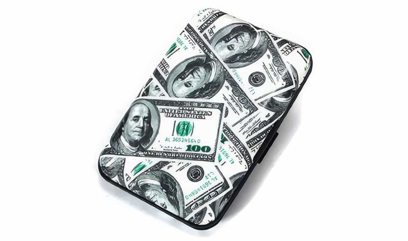 Dolar Metal Kredi Kartlık Cüzdan - Thumbnail