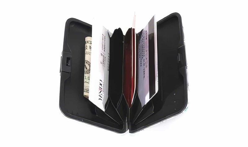 Dolar Metal Kredi Kartlık Cüzdan - Thumbnail