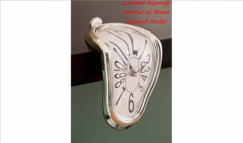 Eriyen Saat - Melting Clock (dali'nin Muhteşem Eserinden İlham Alınarak Tasarlandı) - Thumbnail
