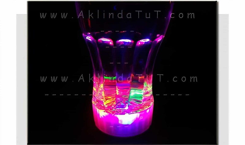 Fancy Light Glass Led Lambalı Bardak - Thumbnail