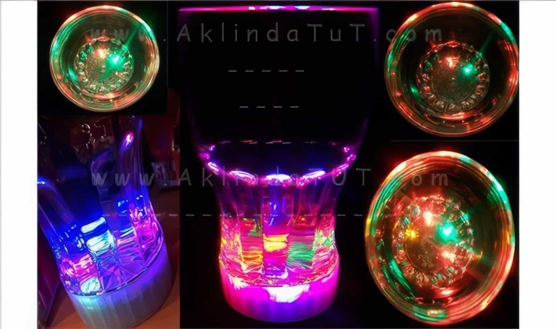 Fancy Light Glass Led Lambalı Bardak - Thumbnail