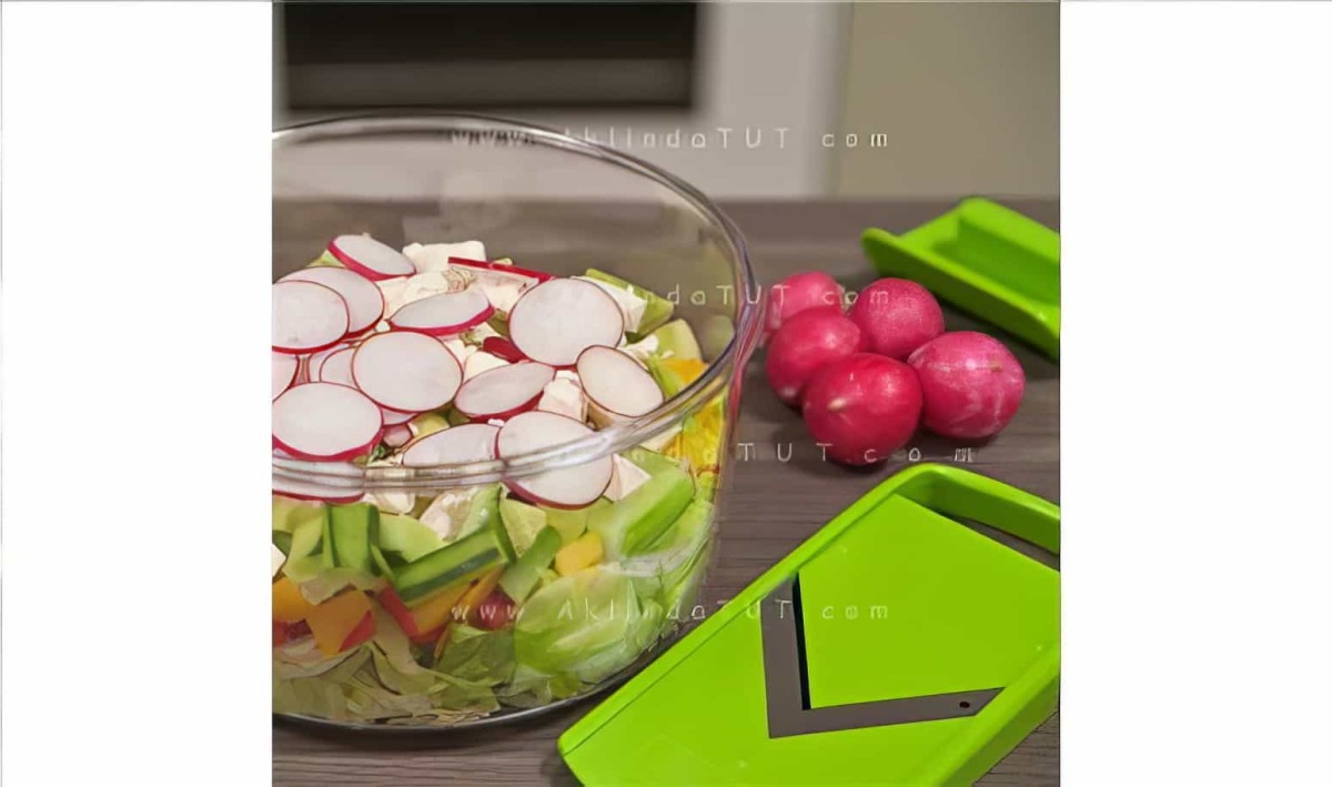 Genius Salat Chef Smart Çok Amaçlı Mekanik Mutfak Şefi Doğrayıcı Ve Dilimleyici