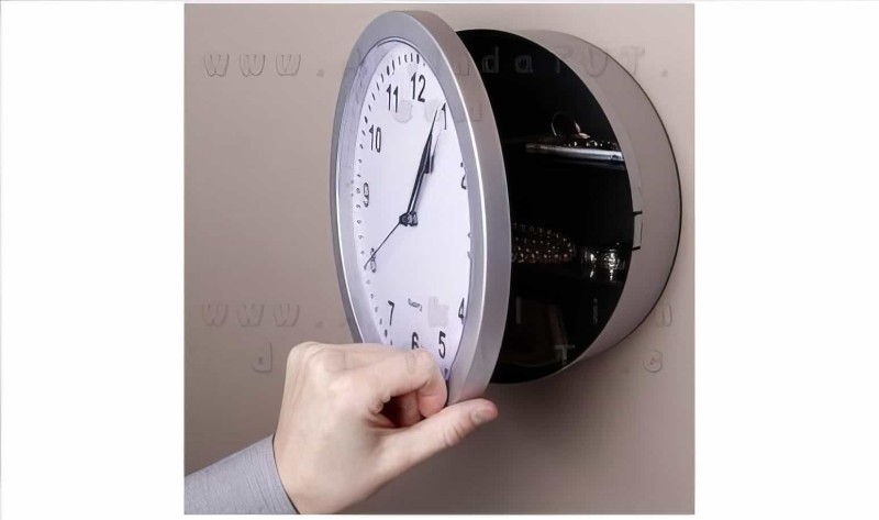 Gizli Kasalı Duvar Saati - Kasa Saat - Clock Safe - Thumbnail