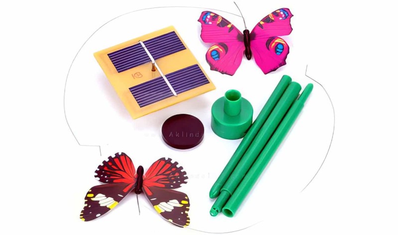 Güneş Enerjisi İle Çalışan Solar Renkli Uçuşan Kelebekler - Thumbnail