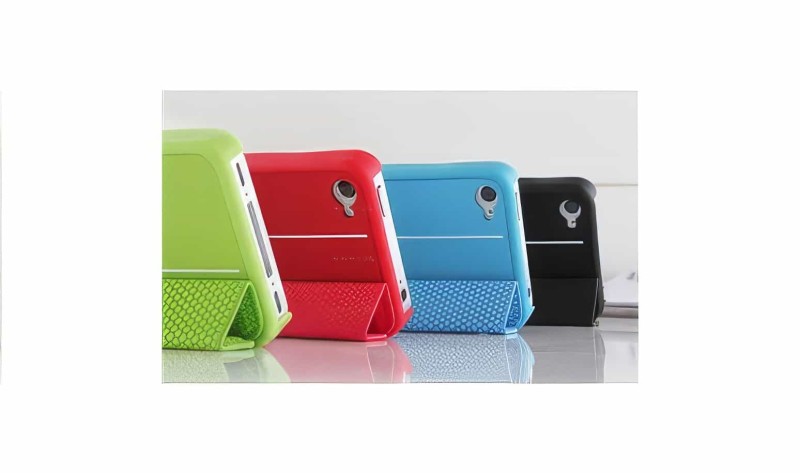  - Guoer Mıknatıslı Smart Cover Kılıf İphone 4 Ve 4s İle Uyumlu