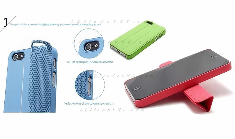 Guoer Mıknatıslı Smart Cover Kılıf İphone 5 Ve İphone 5s İle Uyumlu - Thumbnail