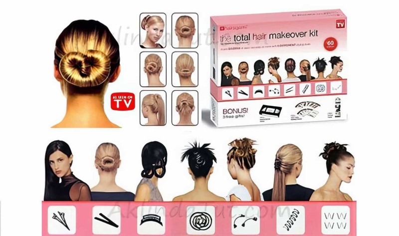  - Hairagami Sihirli Saç Şekillendirme Seti - Saç Tokası Seti Total Hair Makeover Kit