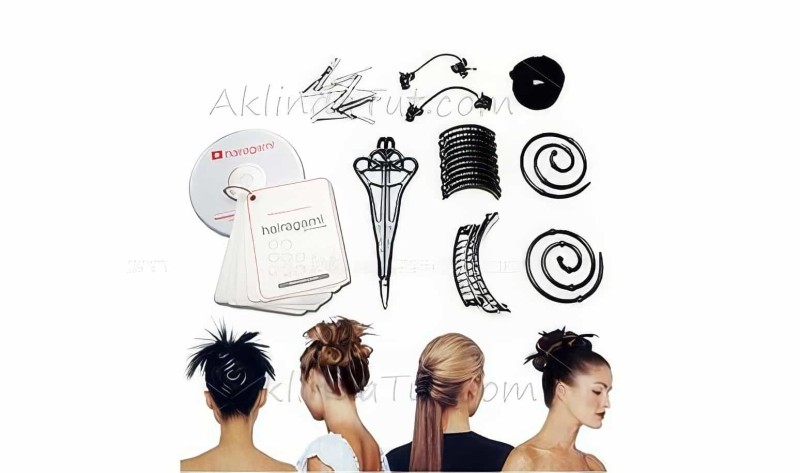 Hairagami Sihirli Saç Şekillendirme Seti - Saç Tokası Seti Total Hair Makeover Kit - Thumbnail