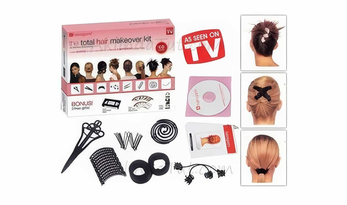 Hairagami Sihirli Saç Şekillendirme Seti - Saç Tokası Seti Total Hair Makeover Kit