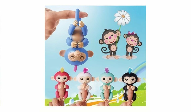 Happy Monkey Fingerlings Oyuncak Bebek Parmak Maymun - Thumbnail