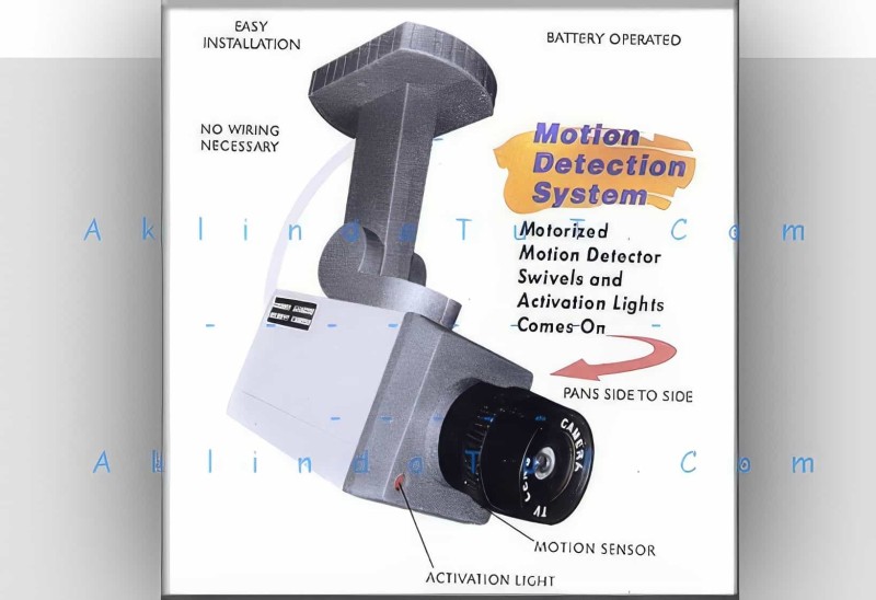  - Hareket Sensörlü Otomatik Hareket Edebilen Caydırıcı Güvenlik Kamerası