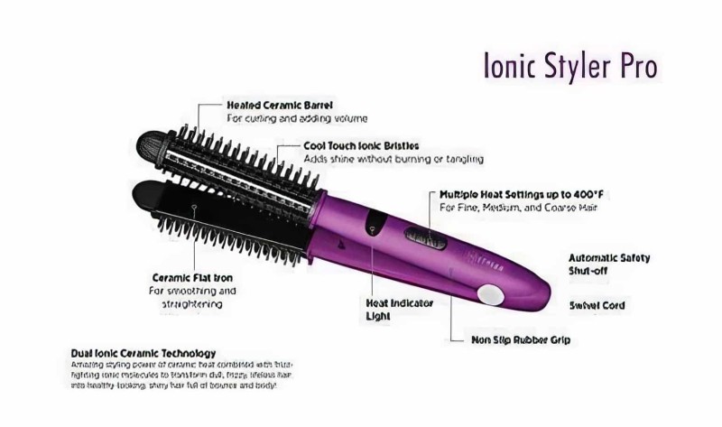 İnstyler İonic Styler - Saç Kıvrımlaştırıcı Ve Düzleştirici Tarak - Thumbnail