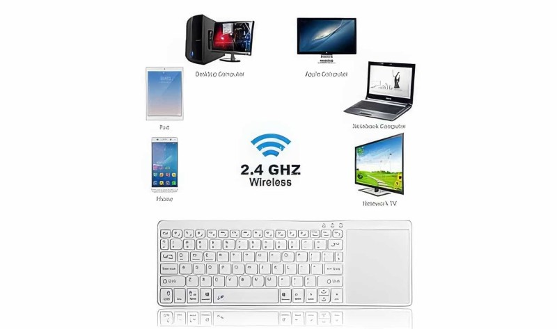  - Kablosuz Klavye Ve Touchpad - Wireless Touchpad Keyboard Rl020