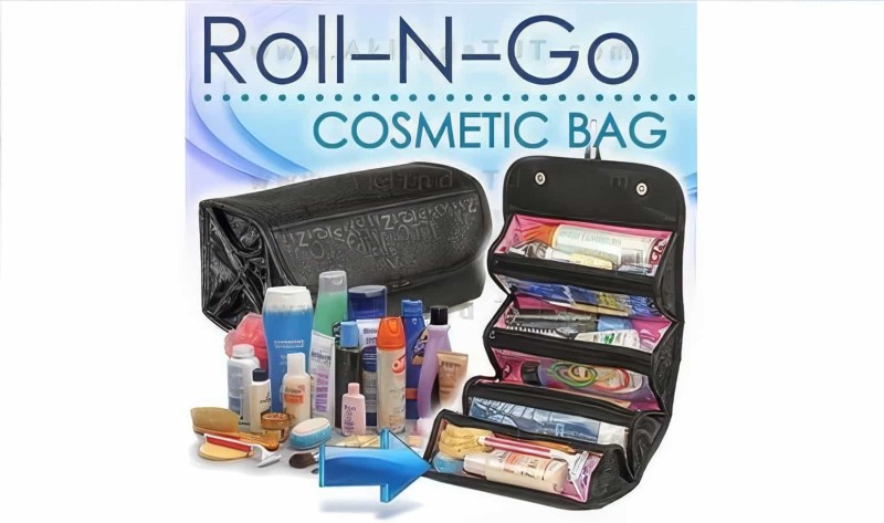 Katlanabilir Makyaj Çantası Roll N Go Cosmetic Bag - Kozmetik Çantası - Thumbnail