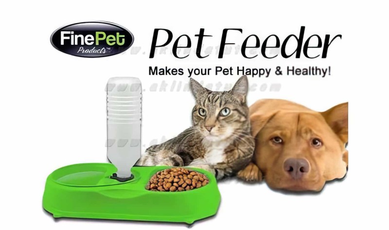 Kedi Köpek Otomatik Su Ve Mama Kabı Finepet Pet Feeder - Thumbnail