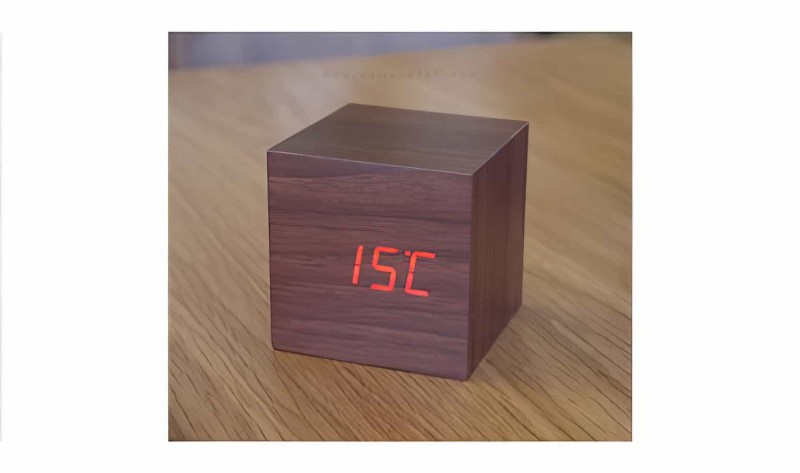 Küp Led Saat - Cube Alarm Led Clock - Thumbnail