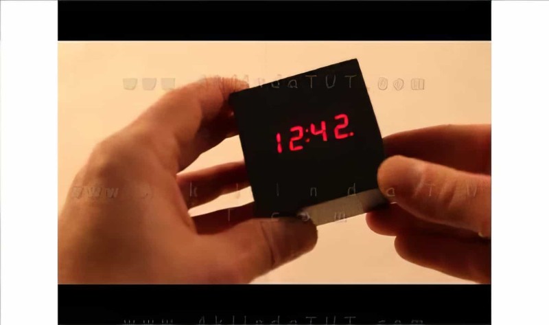 Küp Led Saat - Cube Alarm Led Clock - Thumbnail