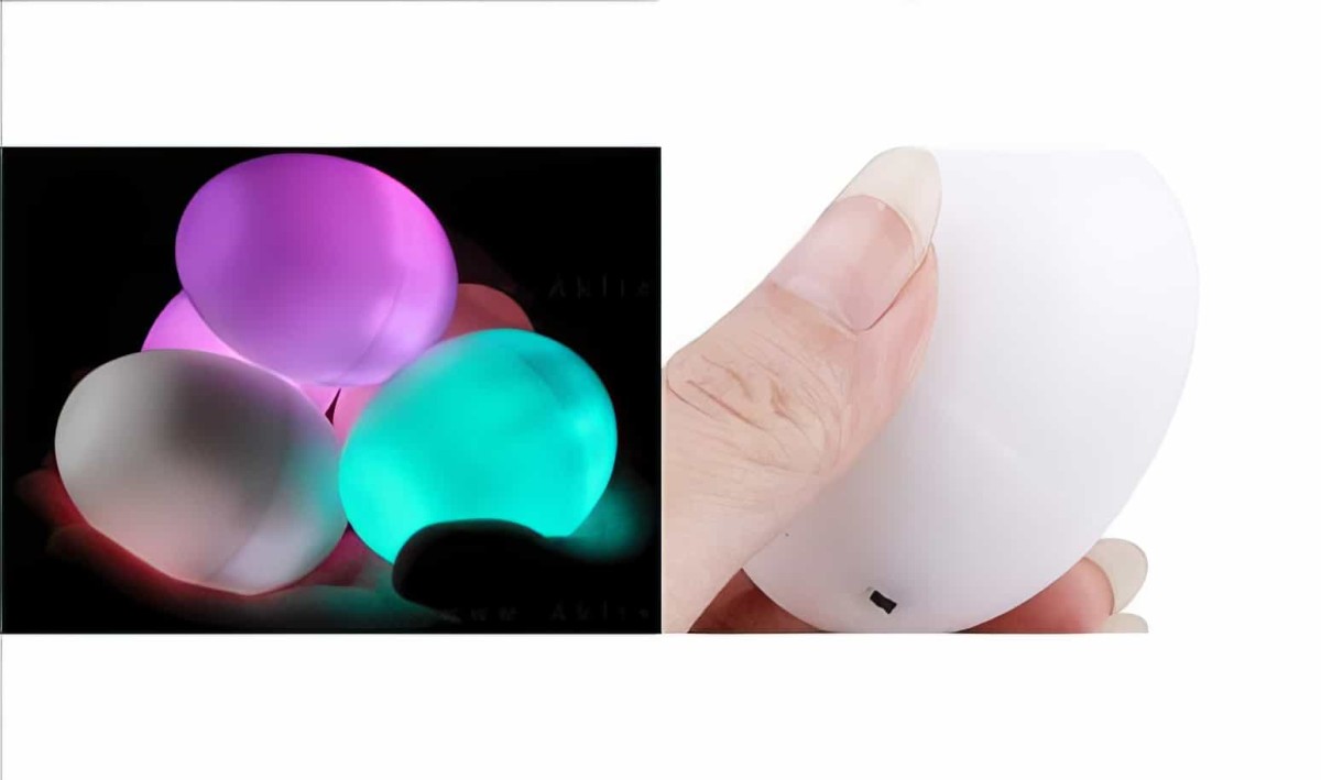 Led Işıklı Renk Değiştiren Yumurta Gece Lambası Luminous Egg