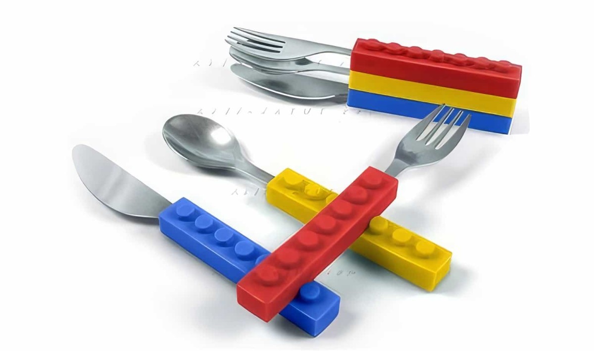 Lego Saplı Çatal Bıçak Kaşık Takımı