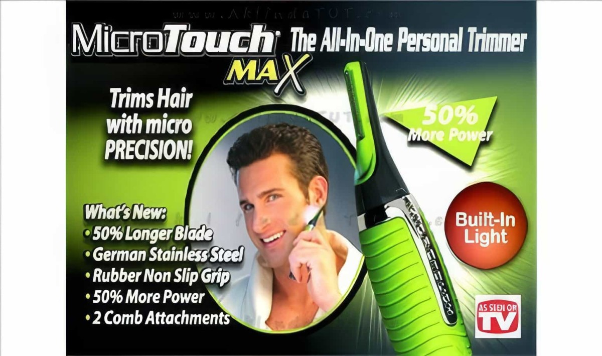 Micro Touch Max Işıklı Tüy Giderici Erkek Bakım Seti