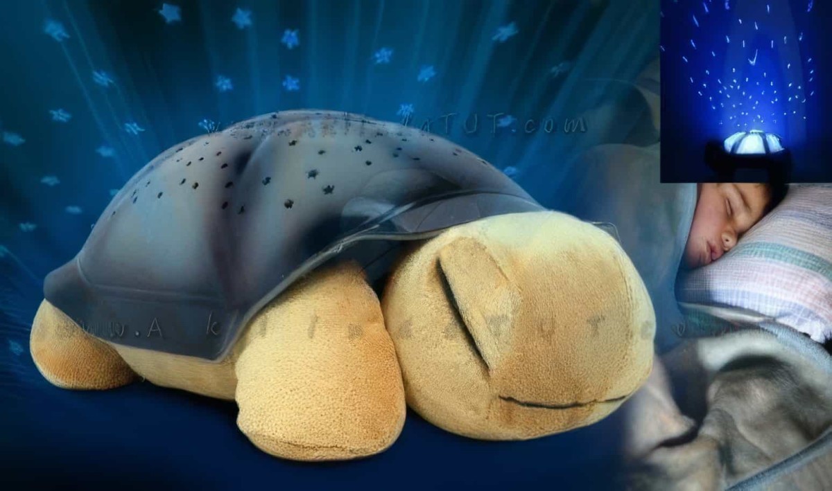 Müzikli Sevimli Işıklı Kaplumbağa Kaplumbağa Gece Lambası
