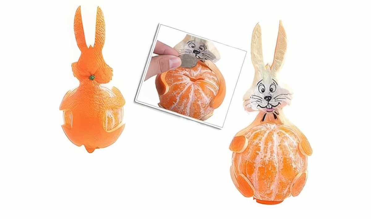Özel Tasarım Portakal Tavşan Kumbara