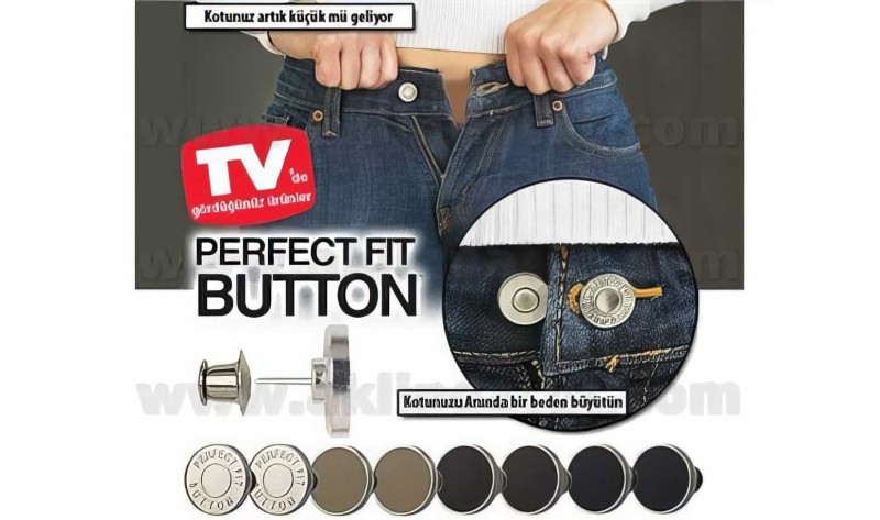  - Perfect Fit Buttons Sihirli Düğme Seti