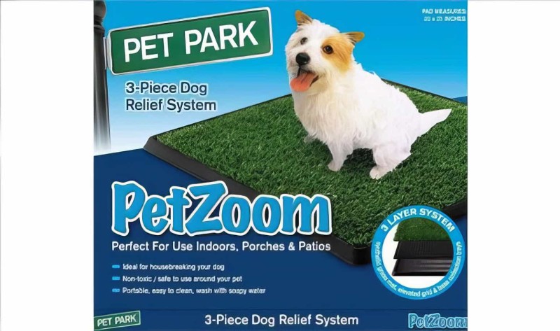 Petzoom Pet Park 64cm X 51cm - Seyyar Çim Köpek Tuvaleti Buyuk Boy - Thumbnail
