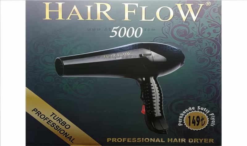 Profesyonel Kuaför Fön Makinesi 2400 Watt Hair Flow 5000 - Thumbnail