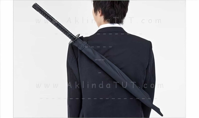 Samuray Kılıcı Şeklinde Şemsiye - Thumbnail