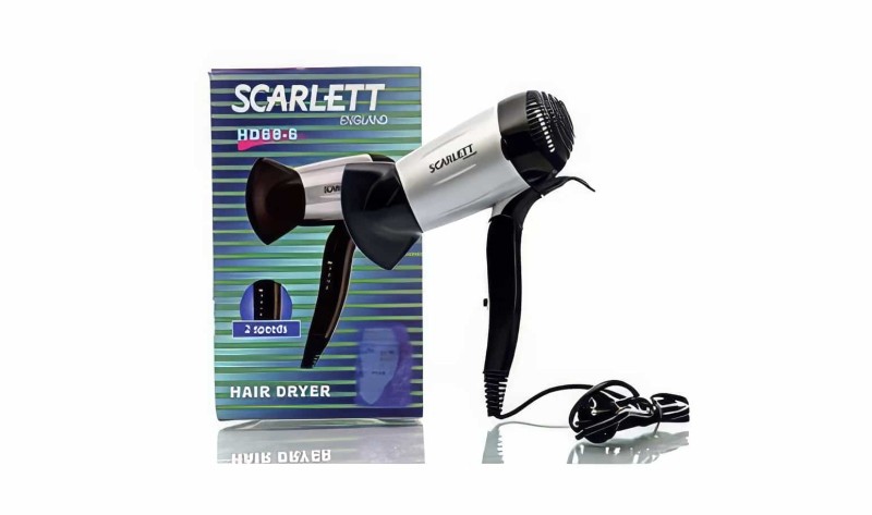 Scarlett England Hd68-6 1600 Watt Katlanabilir Seyahat Tipi Saç Kurutma Fön Makinası - Thumbnail
