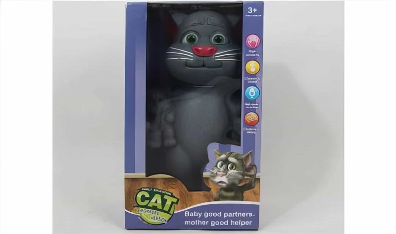 Ses Taklit Eden, Konuşan Kedi Oyuncağı Talking Tom Cat - Thumbnail