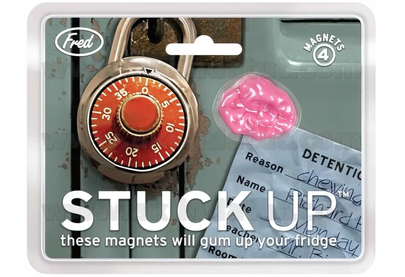 Stuck Up Çiğnenmiş Sakız Görünümlü Magnet - Thumbnail